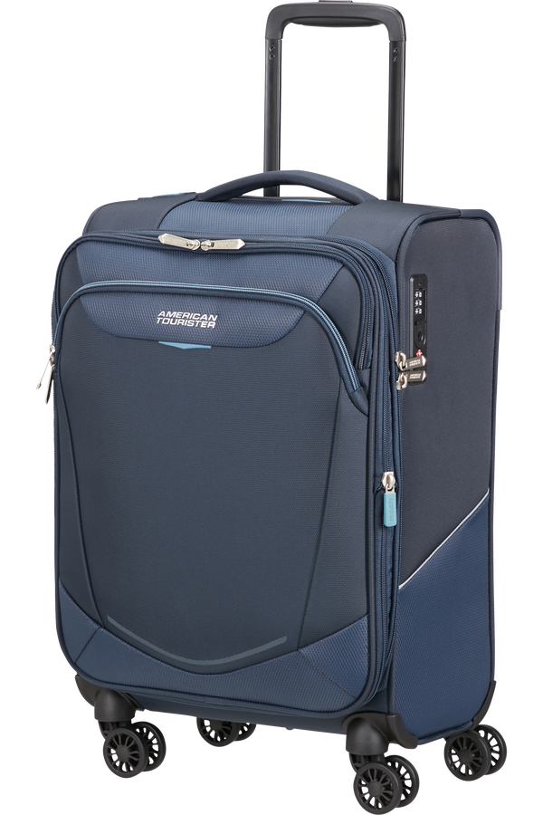 American Tourister SummerRide Spinner Expandable TSA 55cm L35  Navy American Tourister SummerRide Spinner Expandable TSA 55cm L35  Navy