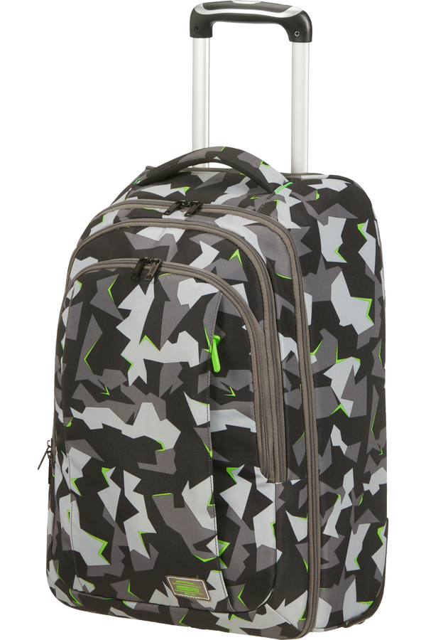 American Tourister Fast Route Laptop Backpack with Wheels Core 15.6'  Camo/Acid Green