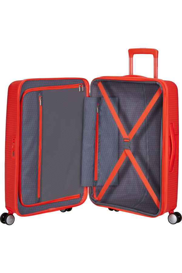 American Tourister SoundBox Spinner TSA Expandable 67cm  Neon Orange