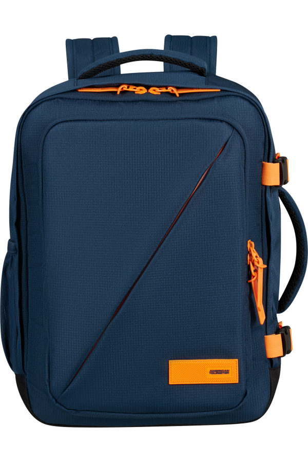 American Tourister Take2cabin Casual Backpack MS  Dark Navy/Radiant Orange