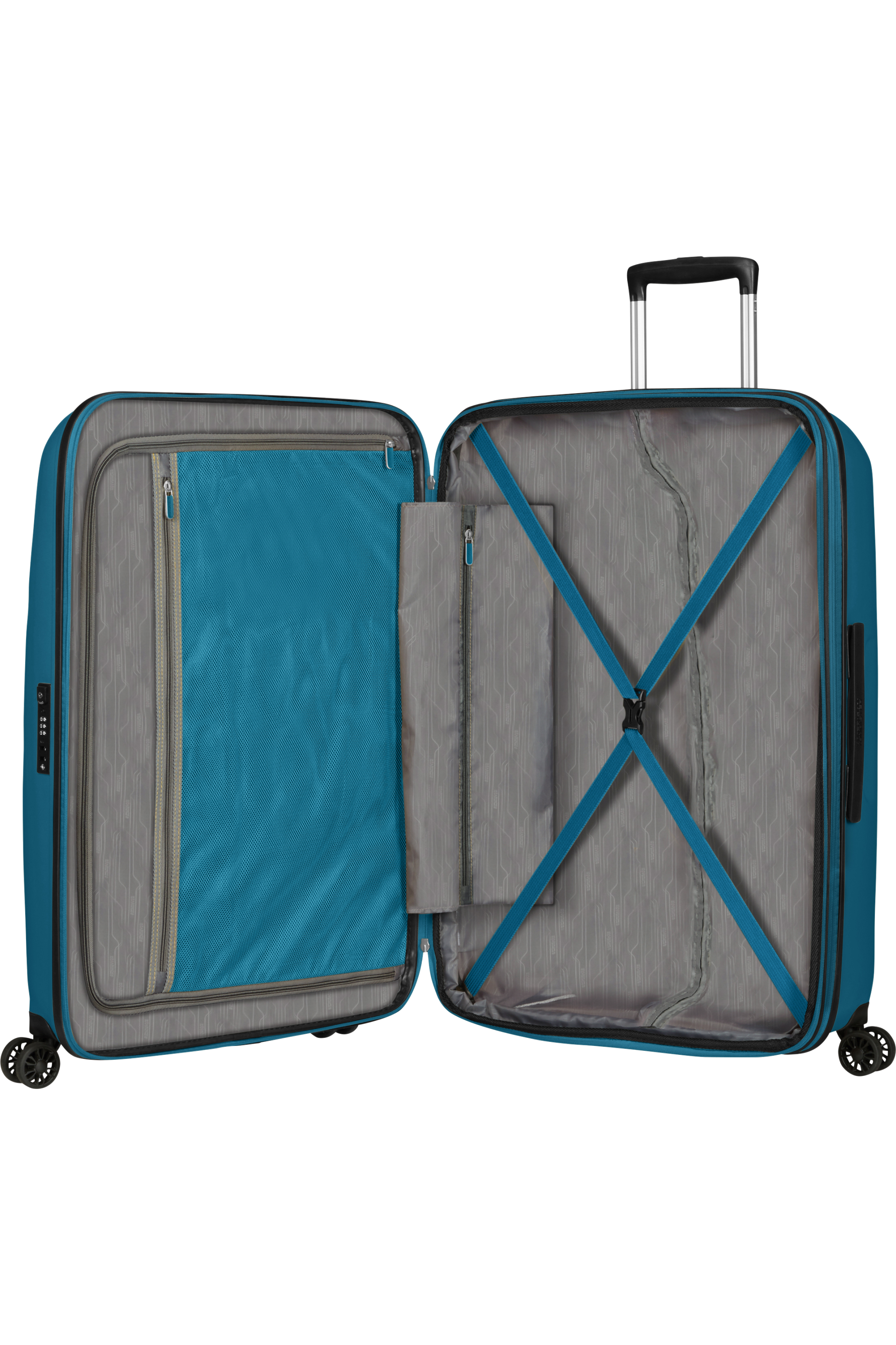 American Tourister BON AIR - Spinner S, Bagaglio a mano, 55 cm, 31.5L, Blu (Midnight Navy