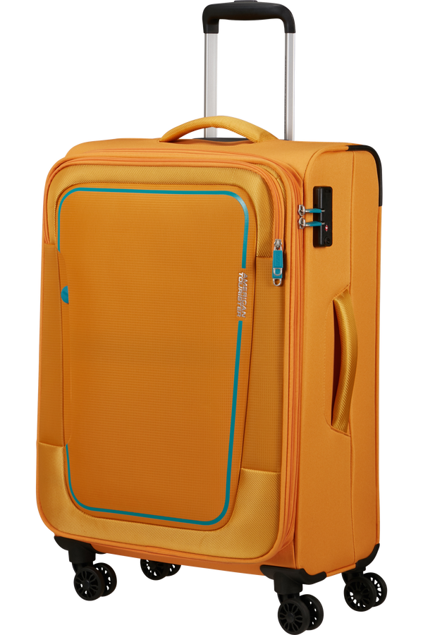 American Tourister Pulsonic Spinner Expandable 68cm  Sunset Yellow American Tourister Pulsonic Spinner Expandable 68cm  Sunset Yellow