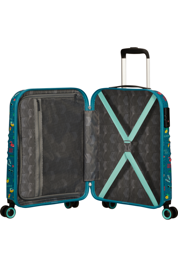 American Tourister Wavetwister Spinner TSA Print 55cm  Summer Relax