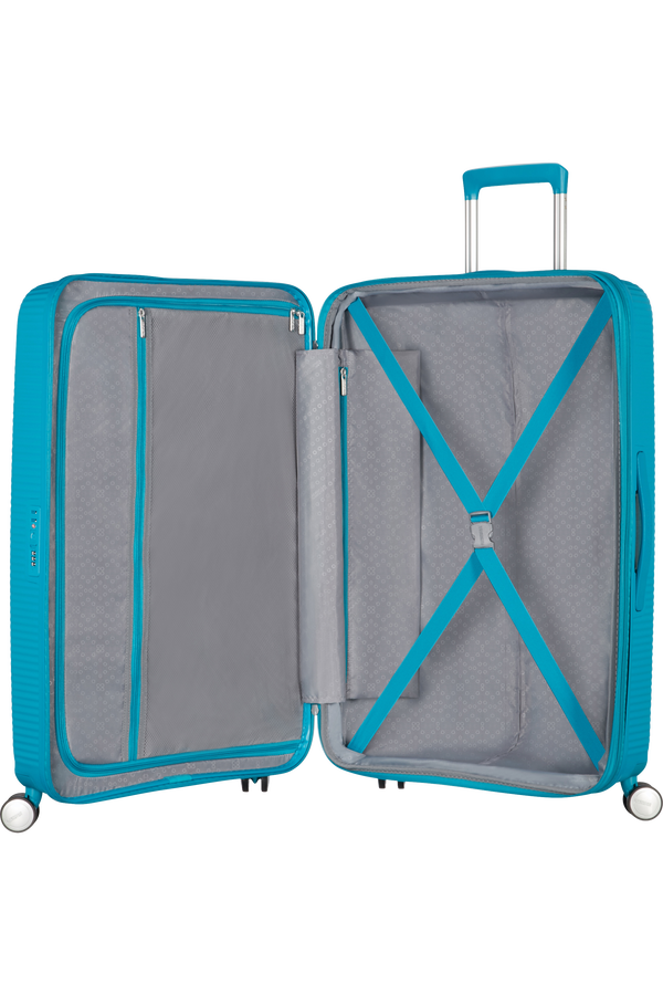 American Tourister Soundbox Spinner espandibile 67cm Summer Blue