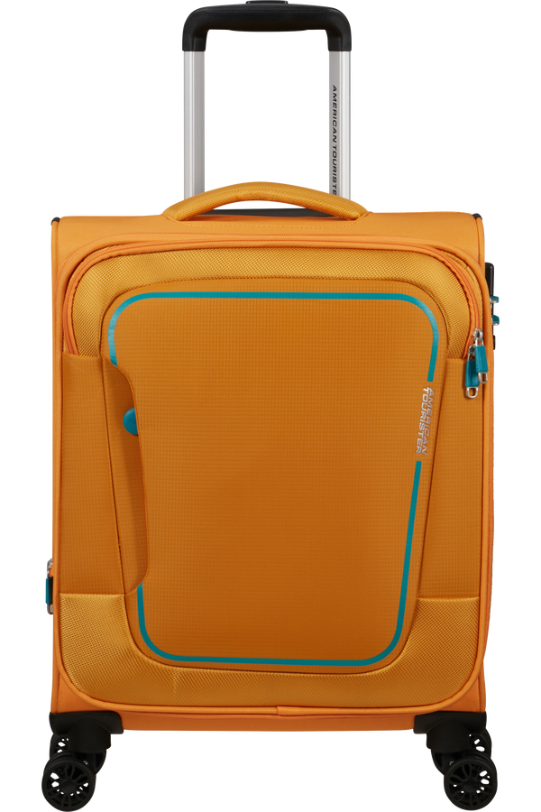 American Tourister Pulsonic Spinner Expandable 55cm Sunset Yellow