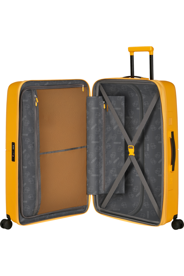 American Tourister DashPop Spinner Expandable TSA 77cm Golden Yellow American Tourister DashPop Spinner Expandable TSA 77cm Golden Yellow