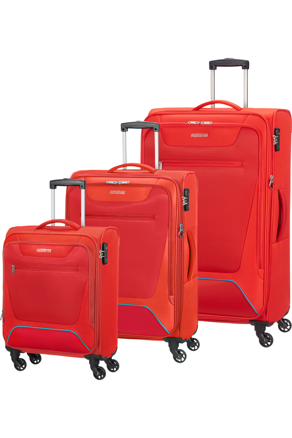American Tourister Hyperbreez 3 pc Set A  Rosso