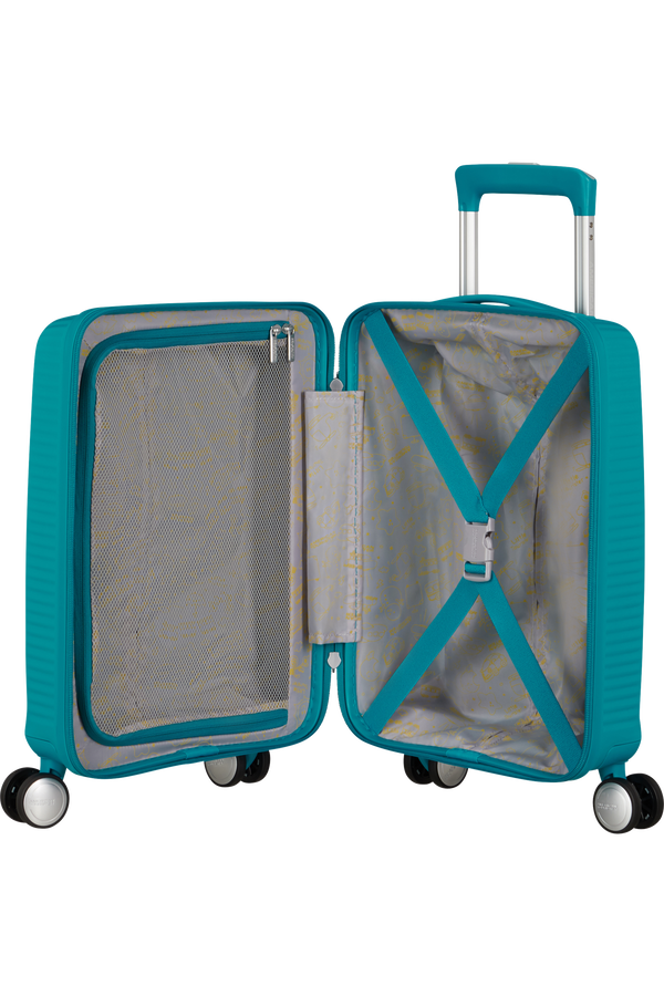 American Tourister Soundbox Mini Spinner 47cm  Deep Teal American Tourister Soundbox Mini Spinner 47cm  Deep Teal