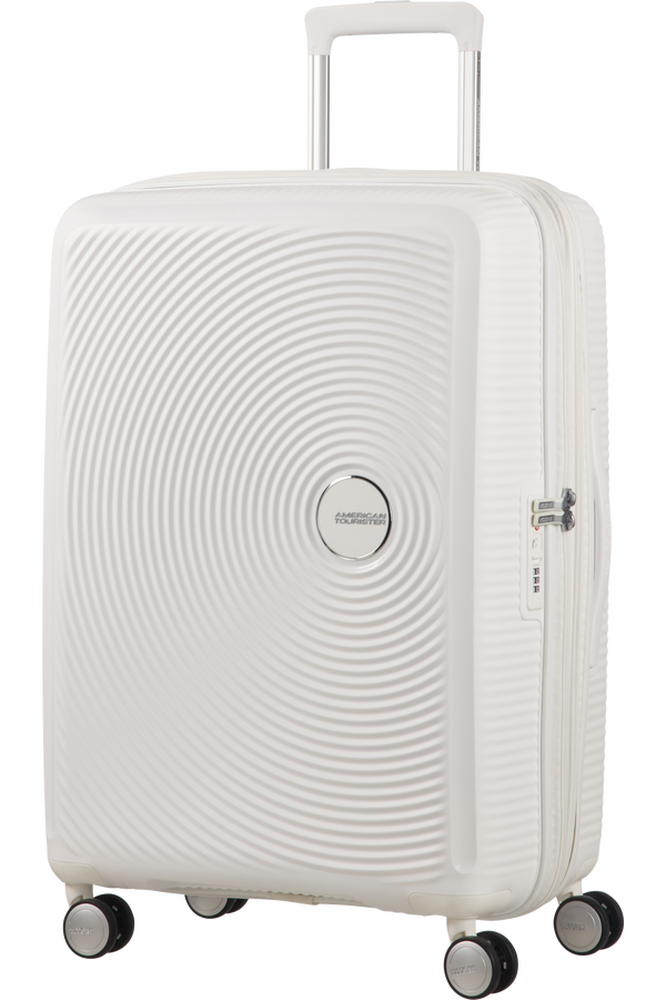 American Tourister Soundbox Spinner espandibile 67cm Pure White