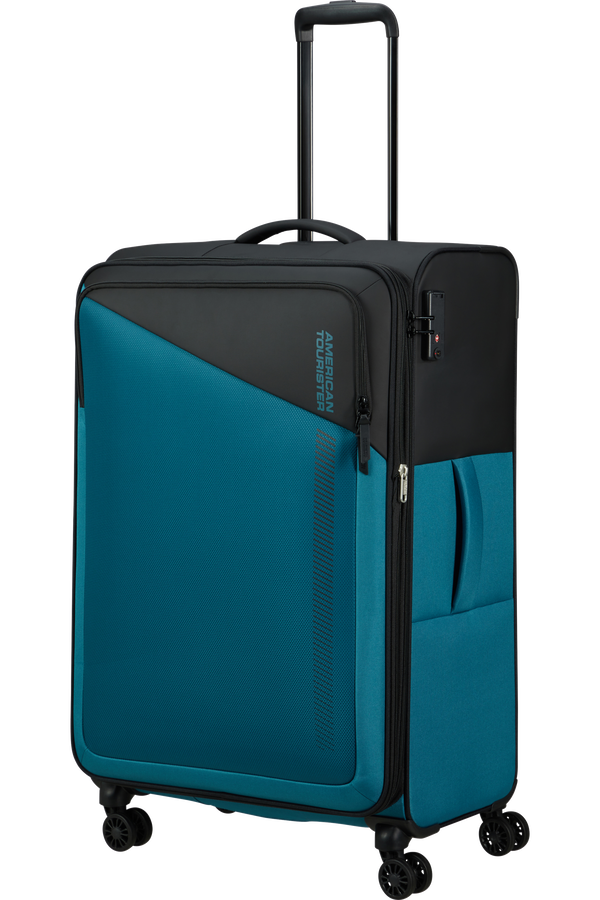 American Tourister Daring Dash Spinner Expandable TSA L  Black/Blue