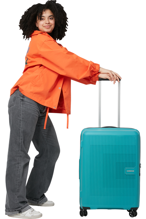 American Tourister Aerostep Spinner 67/24 Exp Tsa 67cm  Turquoise Tonic American Tourister Aerostep Spinner 67/24 Exp Tsa 67cm  Turquoise Tonic