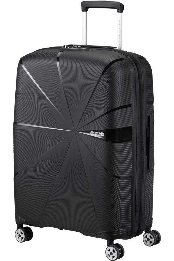 American Tourister Starvibe Spinner Expandable TSA 67cm Nero American Tourister Starvibe Spinner Expandable TSA 67cm Nero