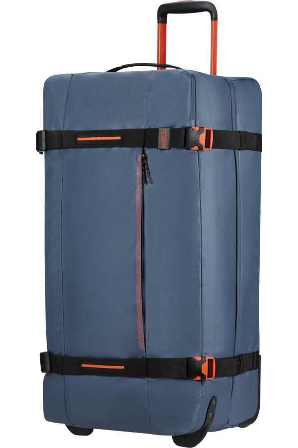 American Tourister Urban Track Duffle with Wheels Coated L  Navy/Orange American Tourister Urban Track Duffle with Wheels Coated L  Navy/Orange