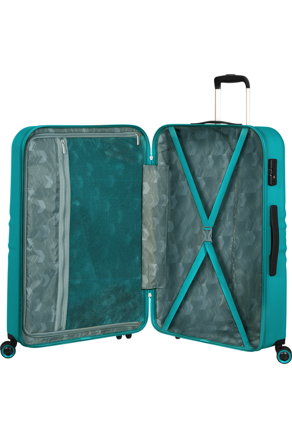 American Tourister Wavetwister Spinner TSA 77cm  Aqua Turquoise