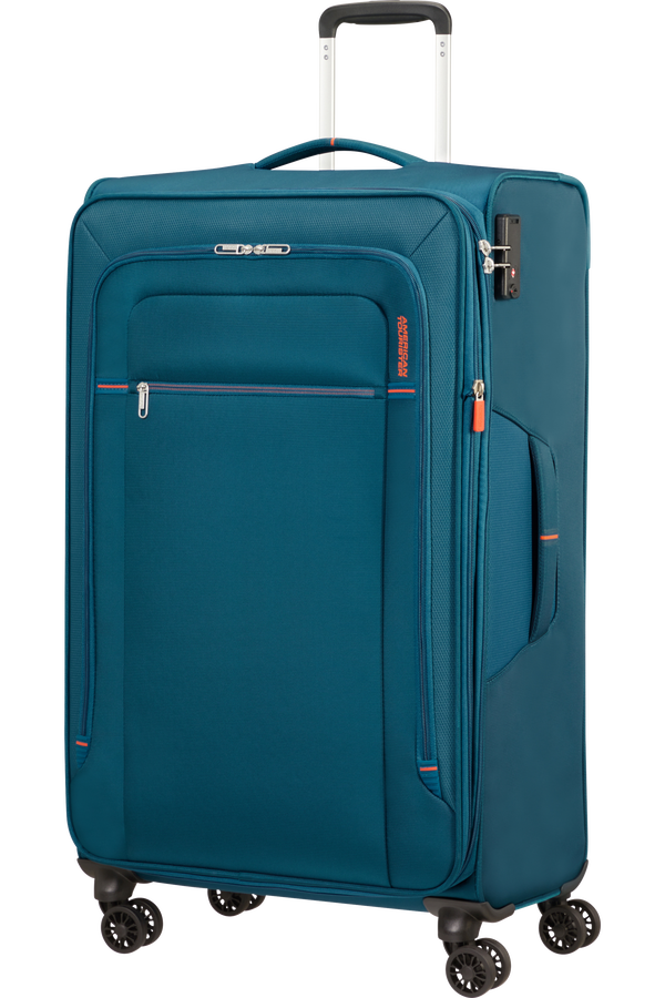 American Tourister Crosstrack Spinner Expandable 79cm  Navy/Orange