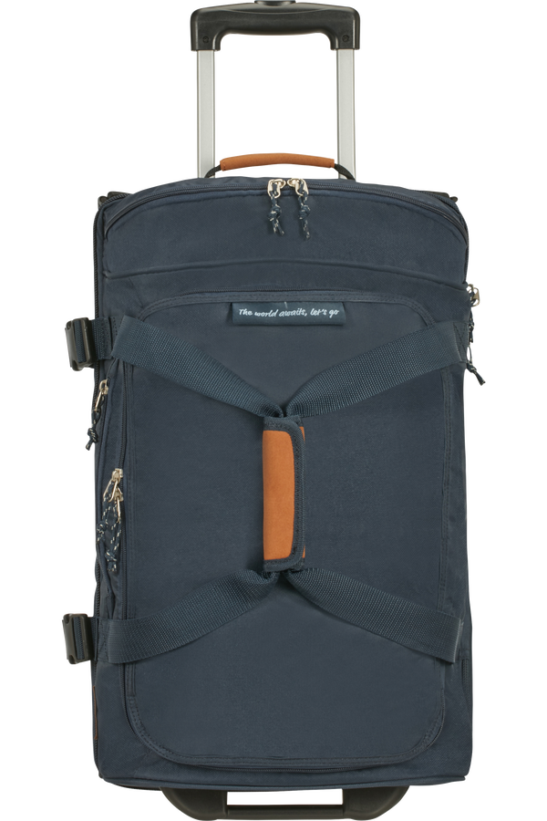 American Tourister Alltrail Duffle with Wheels 55cm  Navy