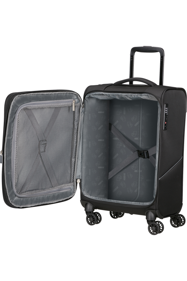 American Tourister SummerRide Spinner Expandable TSA 55cm L35  Nero American Tourister SummerRide Spinner Expandable TSA 55cm L35  Nero