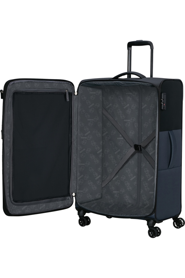 American Tourister Daring Dash Spinner Expandable TSA L  Black/Grey