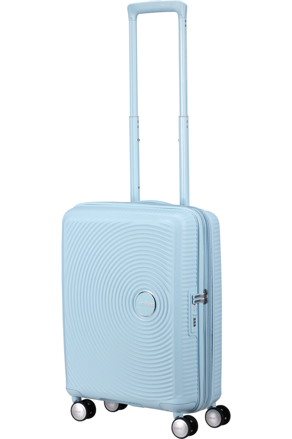 American Tourister SoundBox Spinner TSA Expandable 55cm  Pastel Blue American Tourister SoundBox Spinner TSA Expandable 55cm  Pastel Blue