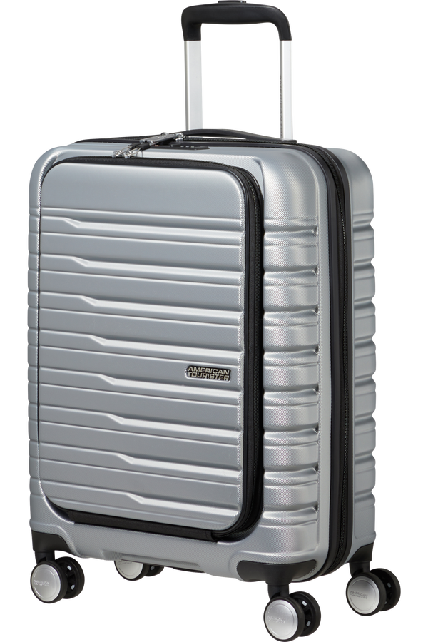 American Tourister Flashline SPIN. 55/20 FRONTLOADER  Sky Silver American Tourister Flashline SPIN. 55/20 FRONTLOADER  Sky Silver