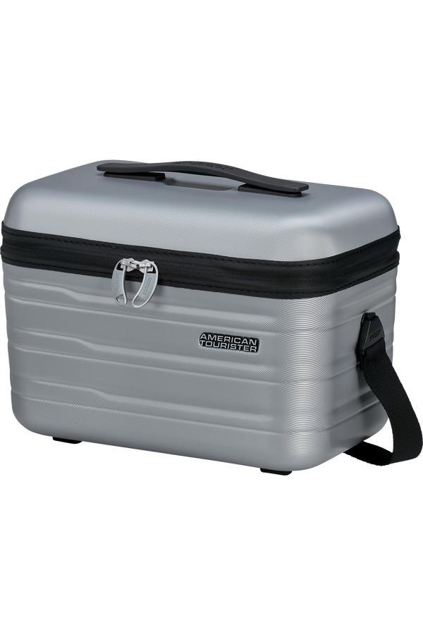 American Tourister Flashline Beauty Case  Sky Silver
