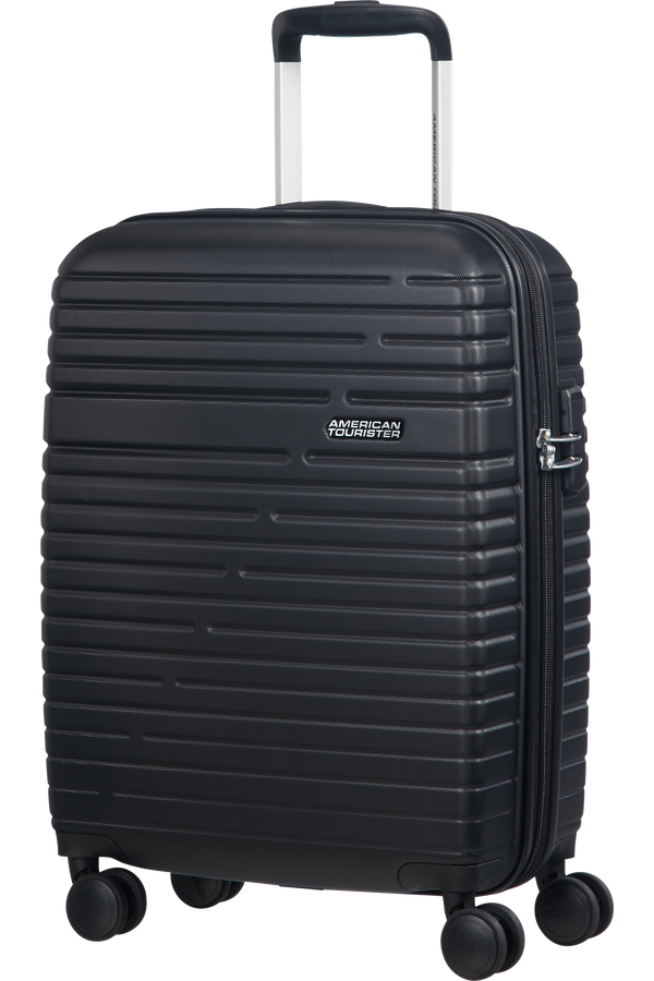 American Tourister Aero Racer Spinner 55cm  Jet Black American Tourister Aero Racer Spinner 55cm  Jet Black