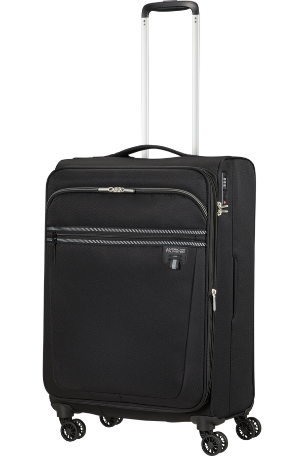American Tourister Aerospin Spinner Expandable M  Nero American Tourister Aerospin Spinner Expandable M  Nero