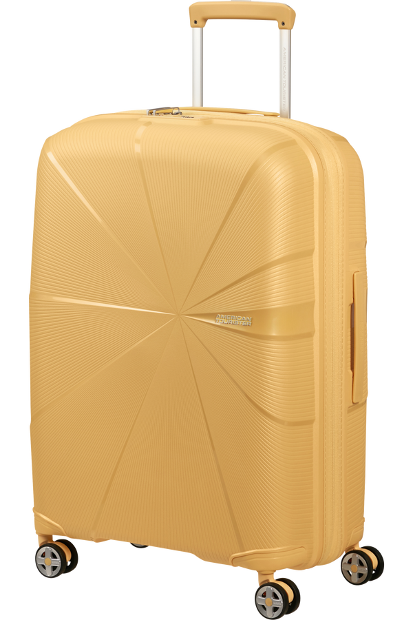 American Tourister StarVibe Spinner Expandable TSA 67cm  Metallic Banana