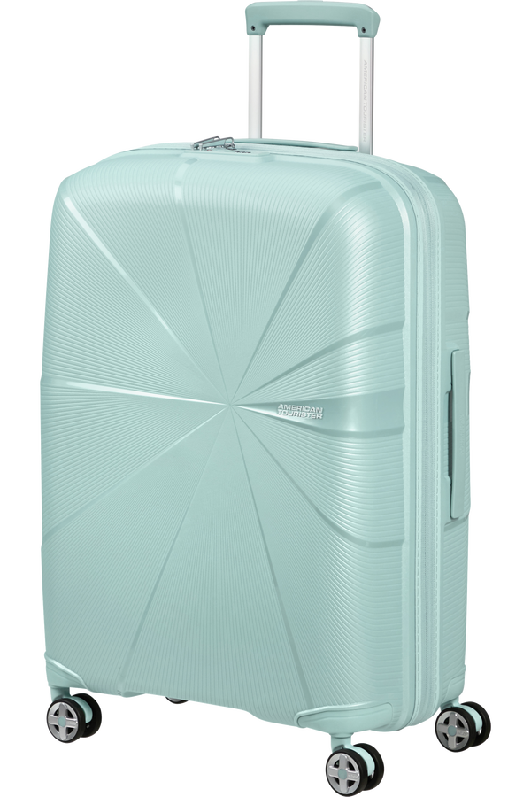 American Tourister StarVibe Spinner Expandable TSA 67cm  Metallic Surf Blue American Tourister StarVibe Spinner Expandable TSA 67cm  Metallic Surf Blue
