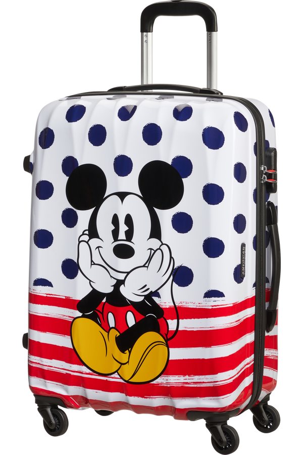 American Tourister Disney Legends Spinner 65cm  Mickey Blue Dots