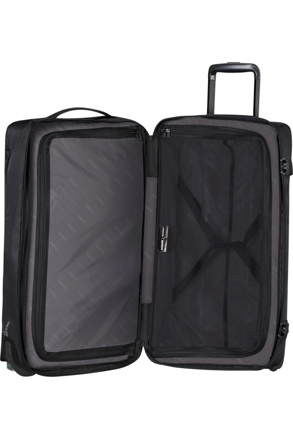 American Tourister Urban Track Duffle with Wheels M  Asphalt Black American Tourister Urban Track Duffle with Wheels M  Asphalt Black
