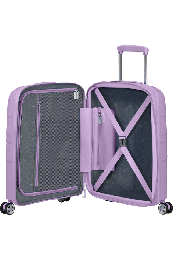American Tourister Starvibe Spinner Expandable TSA 55cm Digital Lavender American Tourister Starvibe Spinner Expandable TSA 55cm Digital Lavender