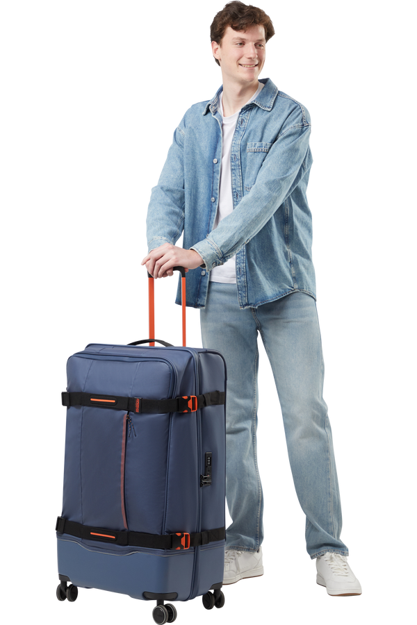 American Tourister Urban Track Spinner L TSA Coated 79cm  Navy/Orange