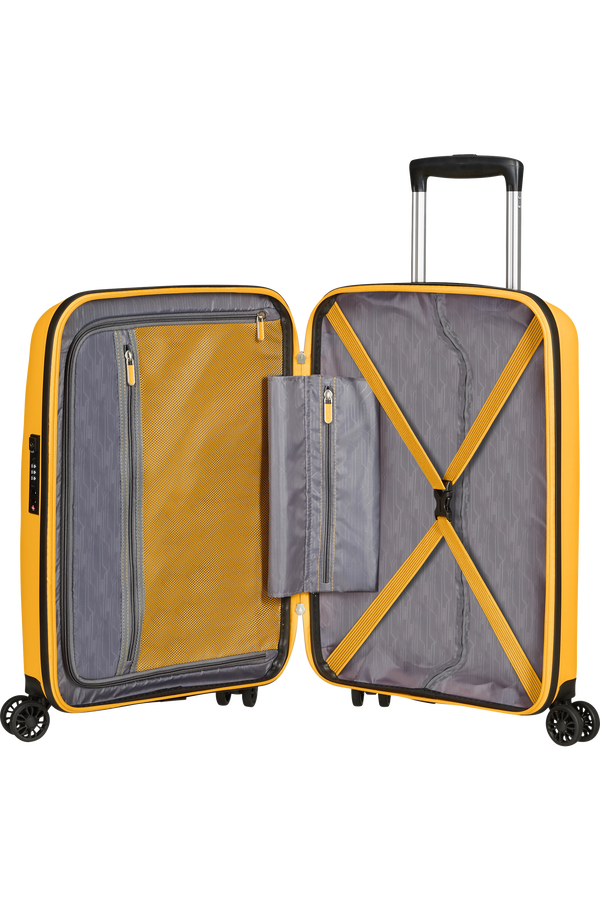 American Tourister Bon Air Dlx Spinner TSA 55cm  Light Yellow