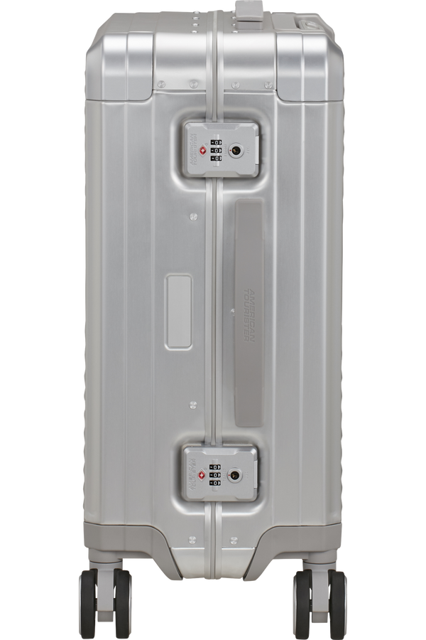 American Tourister Soundbox Alu Spinner TSA 55cm  Silver