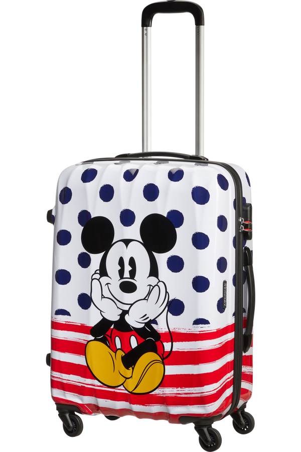 American Tourister Disney Legends Spinner 65cm  Mickey Blue Dots