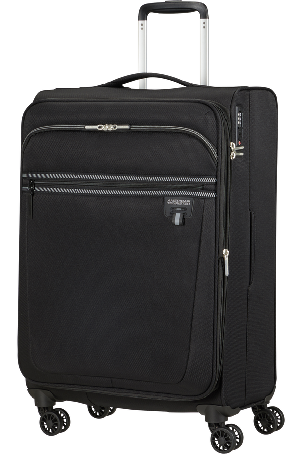 American Tourister Aerospin Spinner Expandable M  Nero American Tourister Aerospin Spinner Expandable M  Nero