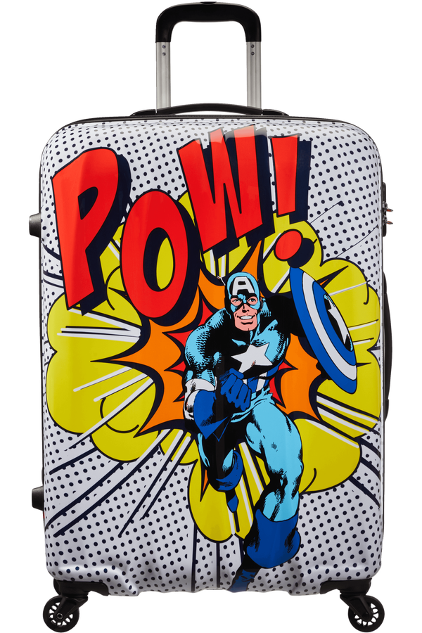 American Tourister Marvel Legends Spinner Alfatwist 75cm  Captain America Pop Art