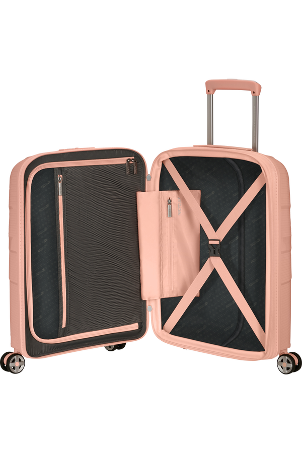 American Tourister StarVibe Spinner Expandable TSA 55cm  Metallic Peach American Tourister StarVibe Spinner Expandable TSA 55cm  Metallic Peach