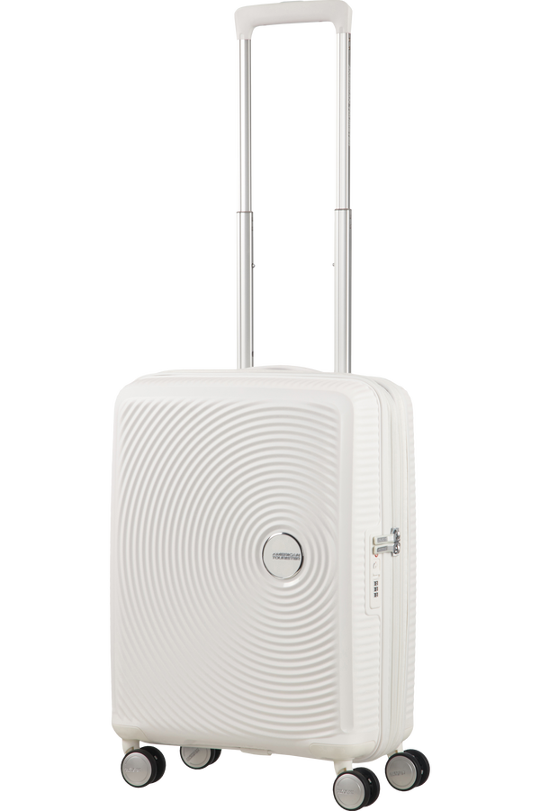 American Tourister Soundbox Spinner espandibile 55cm Pure White