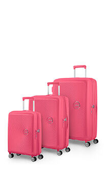 American Tourister Soundbox 3 PC Set A  Hot Pink