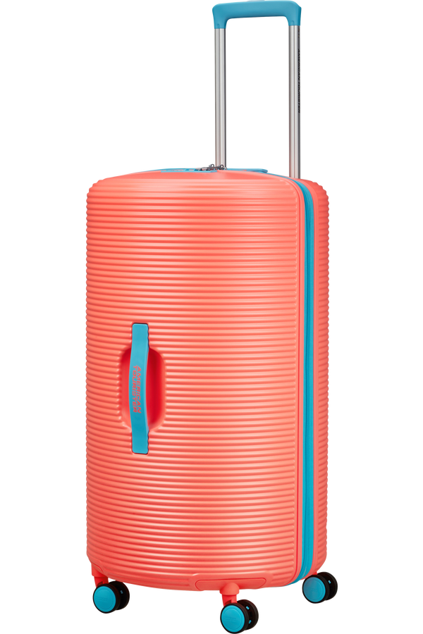 American Tourister Rollio Spinner 75cm  Coral/Blue