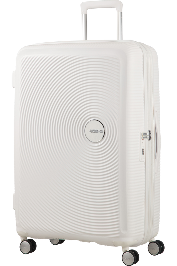 American Tourister Soundbox Spinner espandibile 77cm Pure White