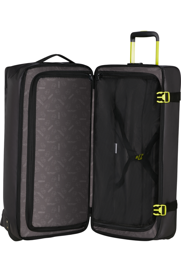 American Tourister Urban Track Duffle with wheels Coated L  Black/Lime American Tourister Urban Track Duffle with wheels Coated L  Black/Lime