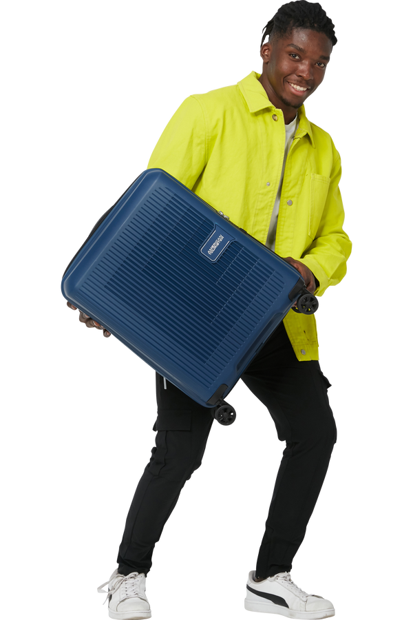 American Tourister Aerostep Spinner 55/20 Exp Tsa 55cm  Navy Blue American Tourister Aerostep Spinner 55/20 Exp Tsa 55cm  Navy Blue