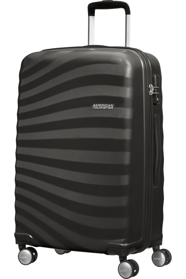 American Tourister Oceanfront 4-wheel 68cm medium Spinner suitcase 68x44.5x26cm Onyx Black