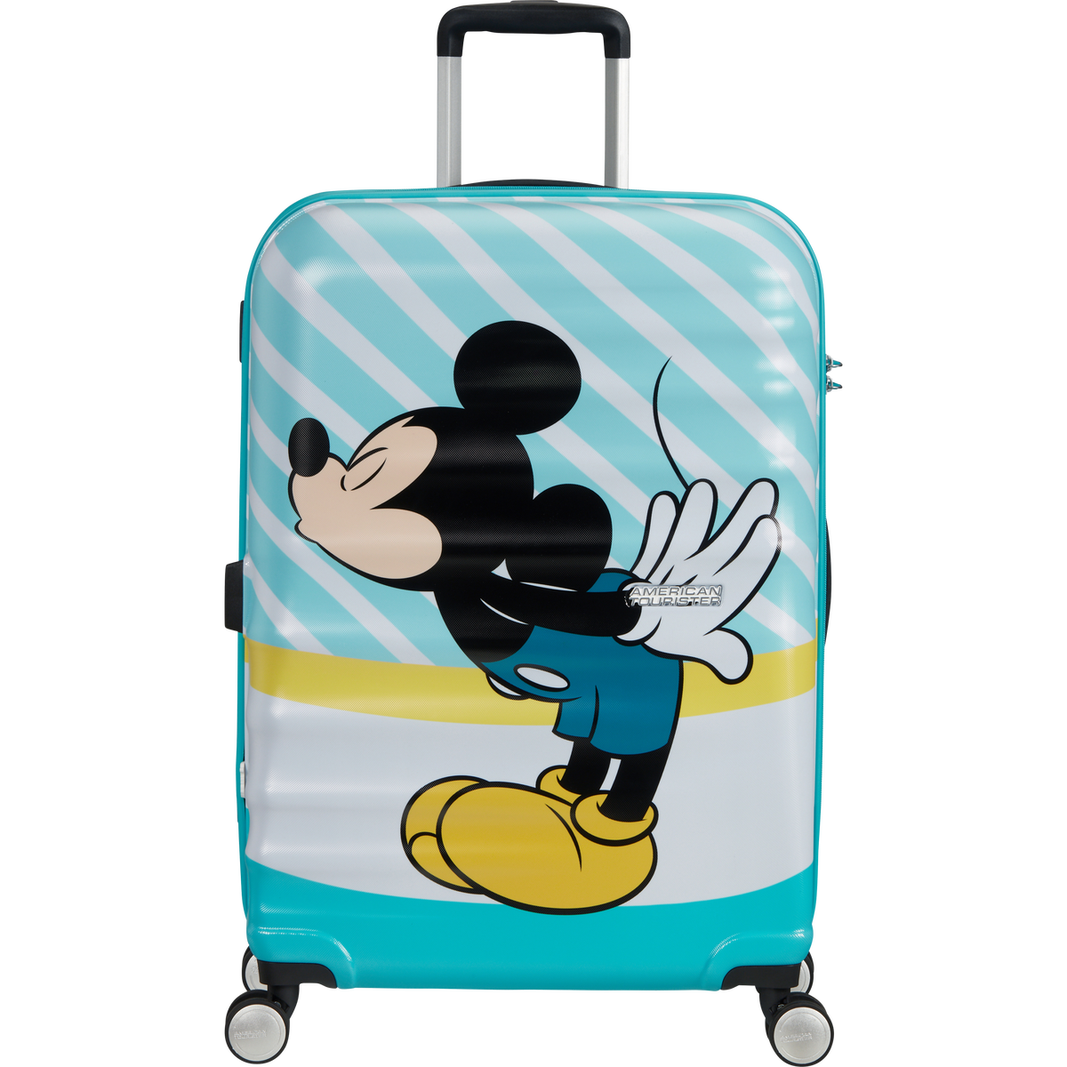 American Tourister Disney Wavebreaker Valigia da stiva M Mickey Blue Kiss