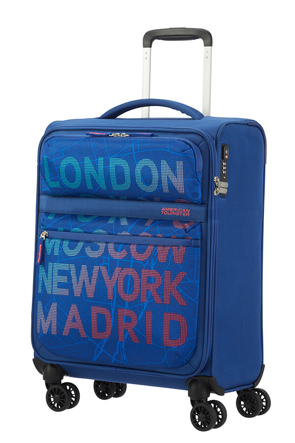 American Tourister Matchup Trolley (4 ruote) 55cm City Map Blue