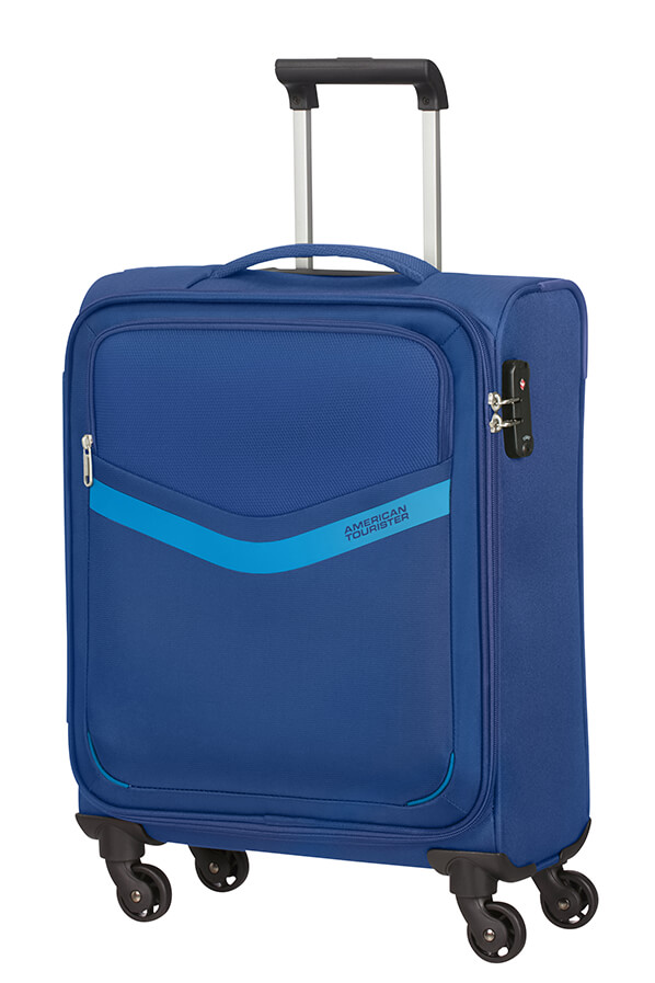 American Tourister Springwave Trolley (4 ruote) 55cm (20cm) Dark Blue/Light Blue