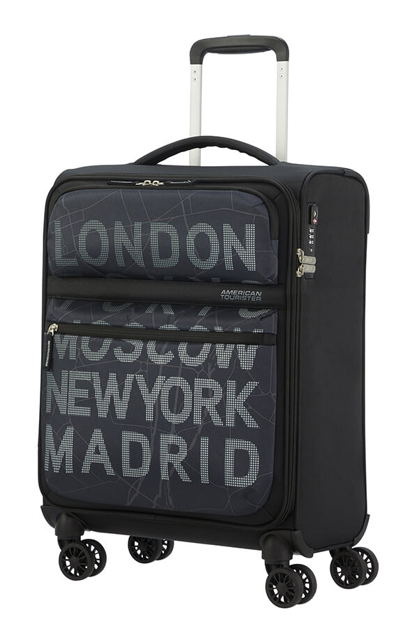 American Tourister Matchup Trolley (4 ruote) 55cm City Map Black